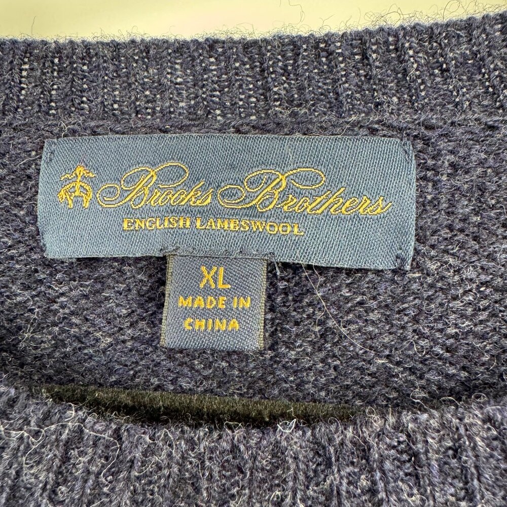 Brooks Brothers Polar Bear English Lambswool Crewneck Sweater Womens size XL in - Picture 6 of 11